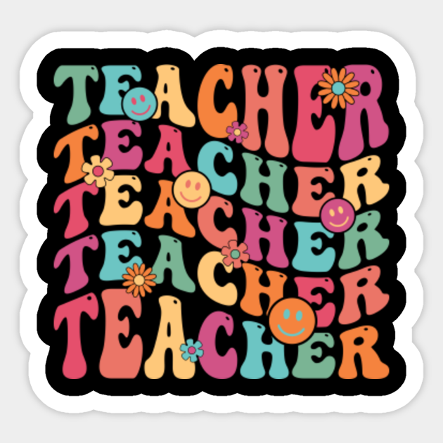 Retro Teacher Inspirational Colorful Retro Teacher Inspirational